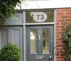 House Door Number Sticker Fanlight Oval Frosted Etched Vinyl PG113