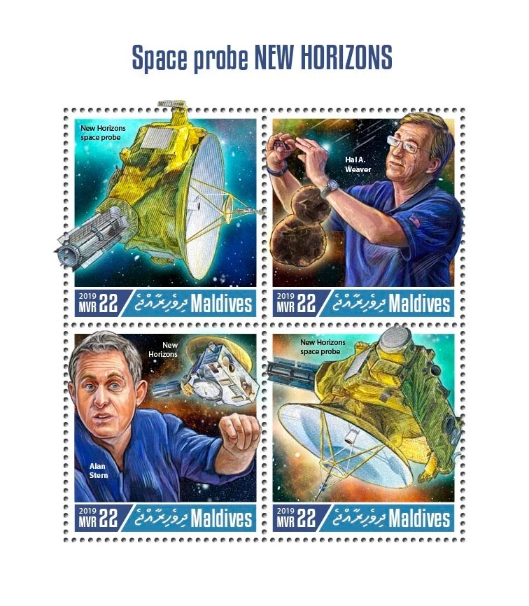 Space Probe New Horizons MNH Stamps 2019 Maldives M/S - Image 1 of 1