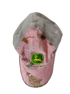Women's John Deere Pink Green Camoflague Baseball Hunting Cap Snapback  - Picture 1 of 9