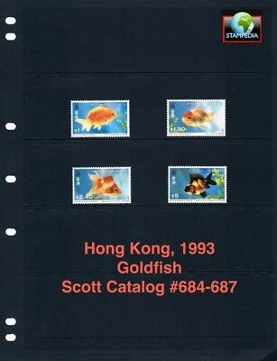 $5.80 Scott Value - 2005 HONG KONG Goldfish Fish CHINA CV MNH NH UM - Image 1 of 4