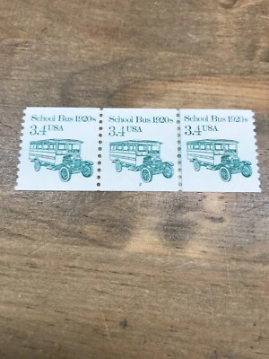 Scott #2123-PNC3 1985 School Bus VF MNH Pl#1 Or 2 - Image 1 of 3