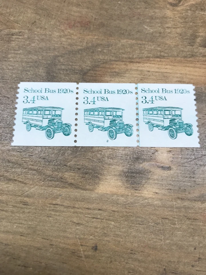 Scott #2123-PNC3 1985 School Bus VF MNH Pl#1 Or 2 - Image 1 of 3