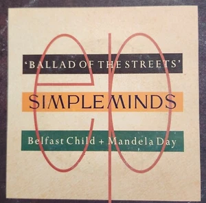 Simple Minds "Belfast Child" 1989 VIRGIN Oz PS 7" 45rpm - Picture 1 of 4