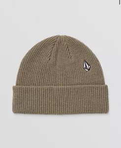 Tan Brown Beanie Hat Volcom Poppen Teak One Size - Picture 1 of 2