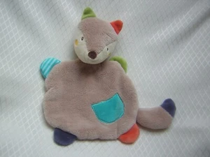 PUSBLU / Drogerie DM Schmusetuch Kuscheltuch FUCHS DACHS braun beige bunt - Bild 1 von 4