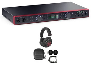 Focusrite SCARLETT 18I20 4G 4th Gen Audio Recording Interface+Studio Headphones - Picture 1 of 12
