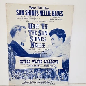 Vintage 1951 Wait Till The Sun Shines Nellie Blues Sheet Music - Picture 1 of 12
