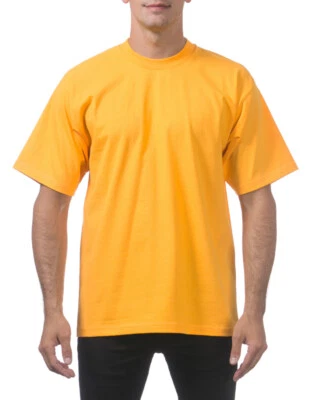 Camisetas de algodón lisas de manga corta de peso pesado para hombre GRAN ALTURA 4XL a 10XL Foto 1 de 4