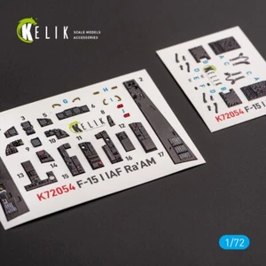 F-15I IAF Ra`am - interior 3D Decals for GWH model kit KeliK K72054 Scale 1:72 - Picture 1 of 7