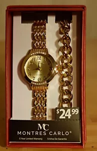 Montres Carlo Women's Wristwatch Gold - Picture 1 of 2