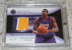 Andrew Bynum - 2005-06 Ultimate Collection: Ultimate Patch #61/75 - Picture 1 of 2