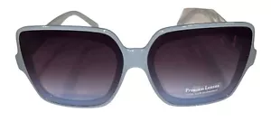 Gafas de sol retro de gran tamaño marco azul claro degradado protección UV400 unisex - Imagen 1 de 5