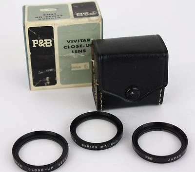 Vivitar P&B 52mm Filter macro close-up lens set - Image 1 of 4