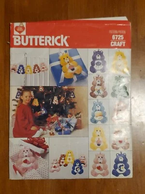 Adornos de Navidad Butterick 6725 vintage años 80 cuidado osos patrón de costura sin cortar Foto 1 de 4