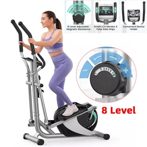 Adjustable Magnetic Elliptical Cross Trainer Home Gym Workout Fitness Cardio UK - Picture 1 of 13