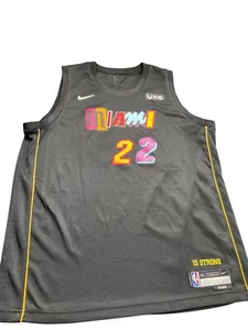 Nike Miami Heat City Edition mens black Jersey #23 Butler size XL SKU 8592 - Picture 1 of 9