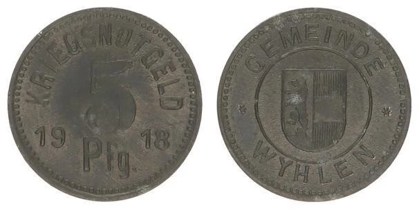 Wyhlen, Emergency Money: 5 Pfennig - Sample Offer From 1918 Vz-St 85021 - Image 1 of 1