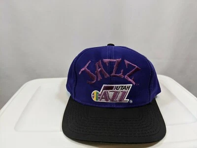 Boné Utah Jazz Twins Enterprise Snapback Nba anos 90 Vintage Malone Stockton Dad - Imagem 1 de 4