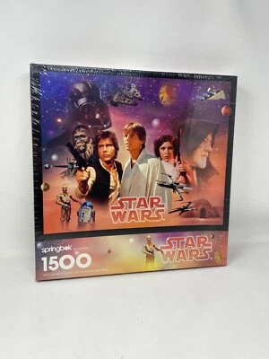 Rompecabezas Springbok Star Wars 1500 piezas de Hallmark - sellado 1995 vintage Foto 1 de 4