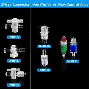 50PCS 2-Way Connection Valve, 2-Way Stopcocks For Luer Lock and Catheter Systems - Picture 1 of 18