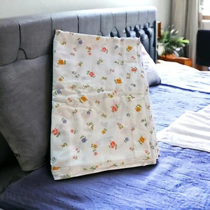 De colección Sears Perma Prensa Muselina Fina Doble Hoja Plana Floral - Imagen 1 de 3
