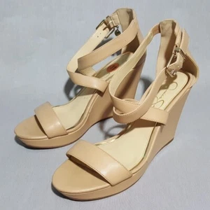 Jessica Simpson Ankle Strap Wedge Platform Heeled Sandals Women's Shoes 11 M - Picture 1 of 12