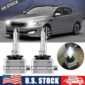 Front HID Xenon Headlight Bulbs for Kia Optima 2011-2016 LOW Beam 6000K Qty 2 - Picture 1 of 12