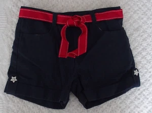 Gymboree 7 Girl Patriotic Shorts Red White Star Navy Blue  EUC adjustable waist - Picture 1 of 2