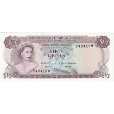 [#247850] Billet, Bahamas, 1/2 Dollar, 1968, KM:26a, NEUF