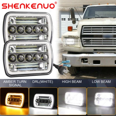 Faro LED 5x7 7X6 señal DRL alta baja para Ford F600 F700 F800 Ft800 volteo C14 Foto 1 de 4