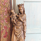 Groe Madonna mit Kind, Holz geschnitz, Oberammergauer Schnitzerei