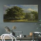 Painting Forest Trees Sky Clouds Horse Canvas Print 120X60 Decor Home Wall Art