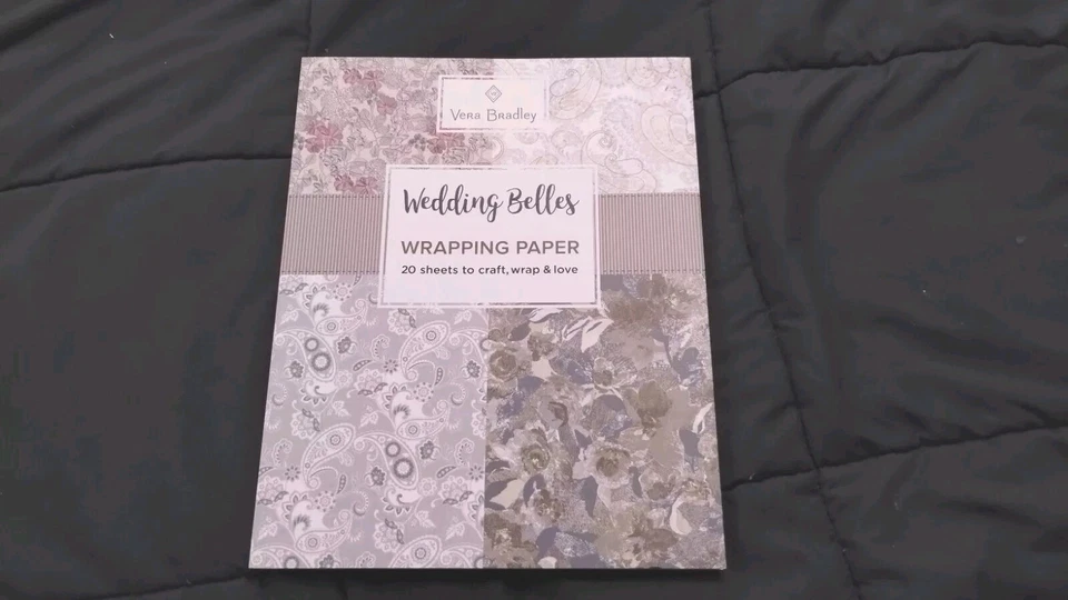 Vera Bradley Wedding Belles Wrapping Paper 20 Sheets to Craft Wrap Brights 2018