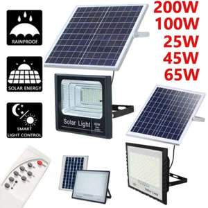 25-300 W projecteurs solaires à DEL lampadaires extérieurs du crépuscule à l'aube inondation lampe murale - Photo 1 sur 27