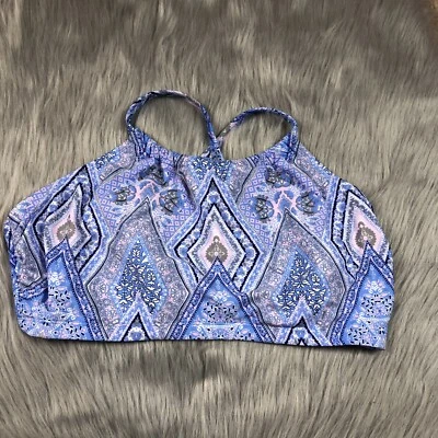 Top de natación de bikini floral multicolor talla grande Target Xhilaration 18W Foto 1 de 4