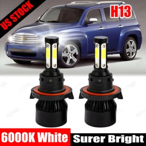 9008 For Chevy HHR 2006-2011 Spark 2013-2018 H13 LED Headlight Hi/low Beam Bulbs - Picture 1 of 11