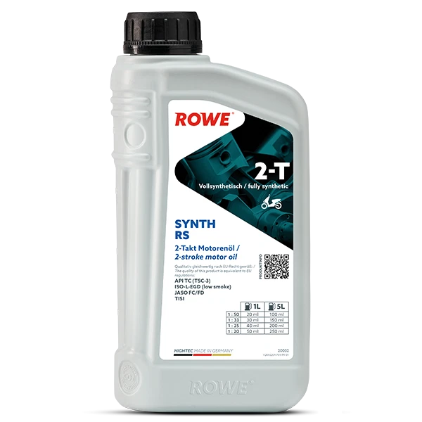 Zweitakt Motorenöl vollsynthetisch 1L ROWE HIGHTEC SYNTH RS 2-T 2-Taktöl TSC-3