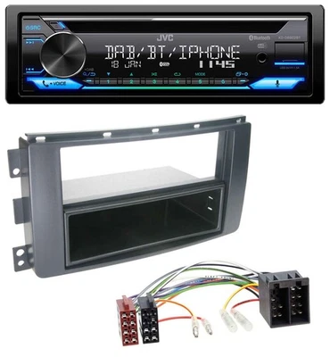 JVC Bluetooth MP3 USB DAB CD Autoradio für Smart ForFour 454 ForTwo 451 ISO - Bild 1 von 4