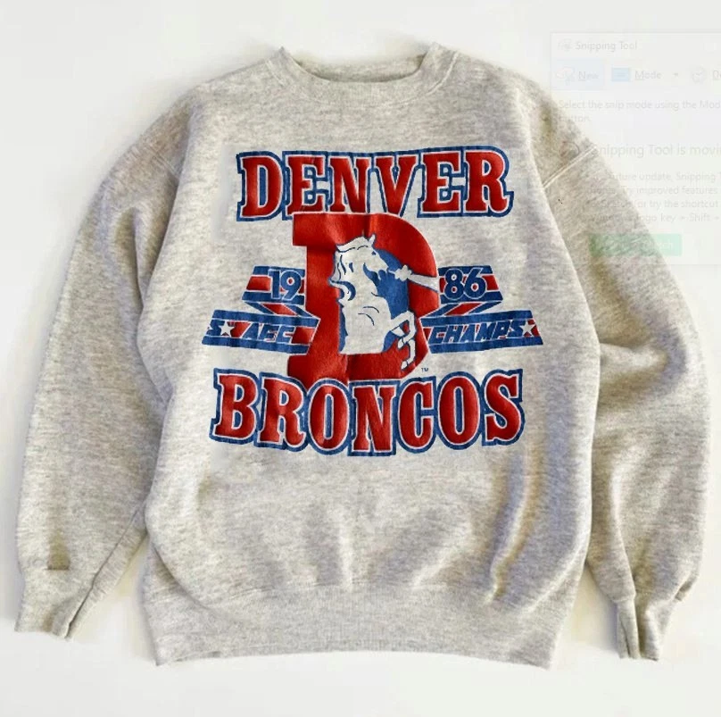 Denver Broncos AFC Championship NFL graphic Crewneck Sweatshirt KV39260 - Image 1 of 1