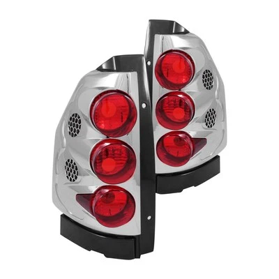 For GMC Envoy 2002-2008 Anzo Driver & Passenger Side Chrome/Red Euro Tail Lights Foto 1 de 2