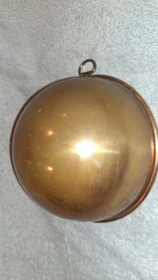 Cuenco de cobre vintage Benjamin & Medwin de 8,5" con anillo en D Foto 1 de 4