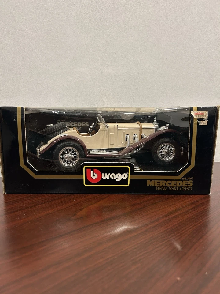 Mercedes-Benz SSKL 1931 kit escala 1:18 #3002 blanco y marrón Foto 1 de 3