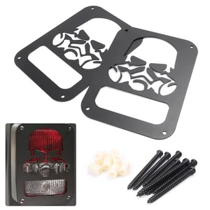 Protezione copertura fanali posteriori per 07-17 Jeep Wrangler JK 2 porte&Unlimited 4 porte - Foto 1 di 7