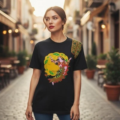 Vtg Gypsy Dances Passion Tee M Black Cotton USA - Image 1 of 4