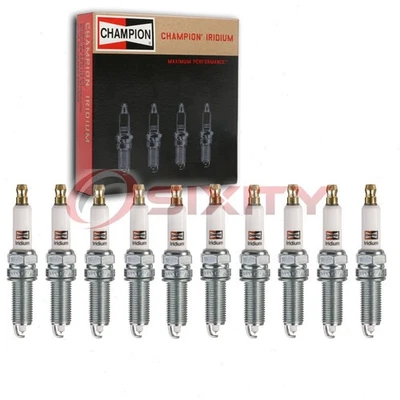 10 bujías Champion Iridium 9409 para cable de encendido 93911 secundario me Foto 1 de 4