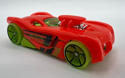 Coche de carreras deportivo naranja verde diseño Hot Wheels 1/64 BDY13 suelto Foto 1 de 4