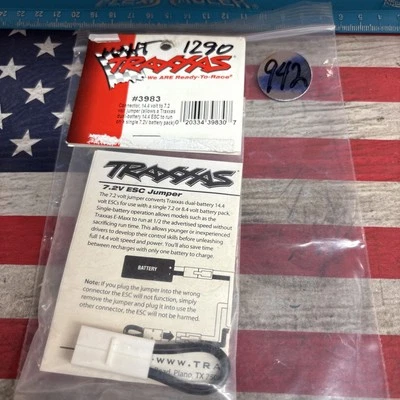 Traxxas 3983: Jumper Connector {7.2VX1pc} NewInPack USA Shipped - Image 1 of 4