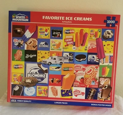 Головоломка White Mountain 1000 шт. ЛЮБИМОЕ МОРОЖЕНОЕ - Изображение 1 из 4