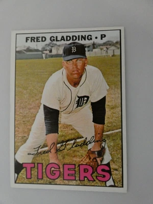 TOPPS 1967 BASEBALL CARD #192 FRED GLADDING - Image 1 of 2