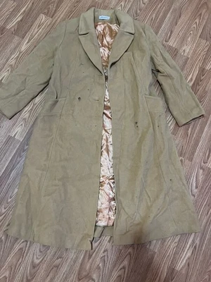 Hermoso Abrigo de Lana Alorna New York Vintage Damas M Foto 1 de 4